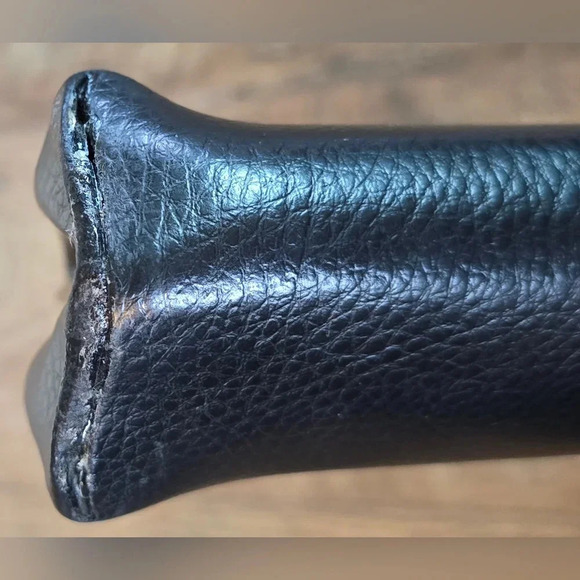 Large Vintage Black Clutch Purse Wristlet - Picture 9 of 9